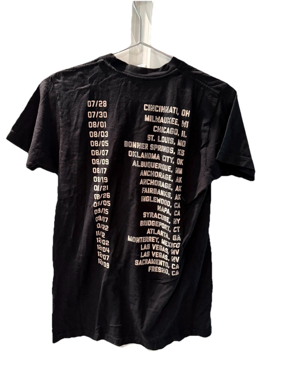 Foo Fighters 2021 Tour Black Graphic Crewneck Tee - Picture 2 of 4